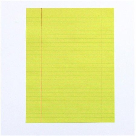 SCHOOL SMART School Smart 085236 8 x 10.5 In. Short Ruled Newsprint Theme Paper Without Margin; Yellow; Pack - 500 85236